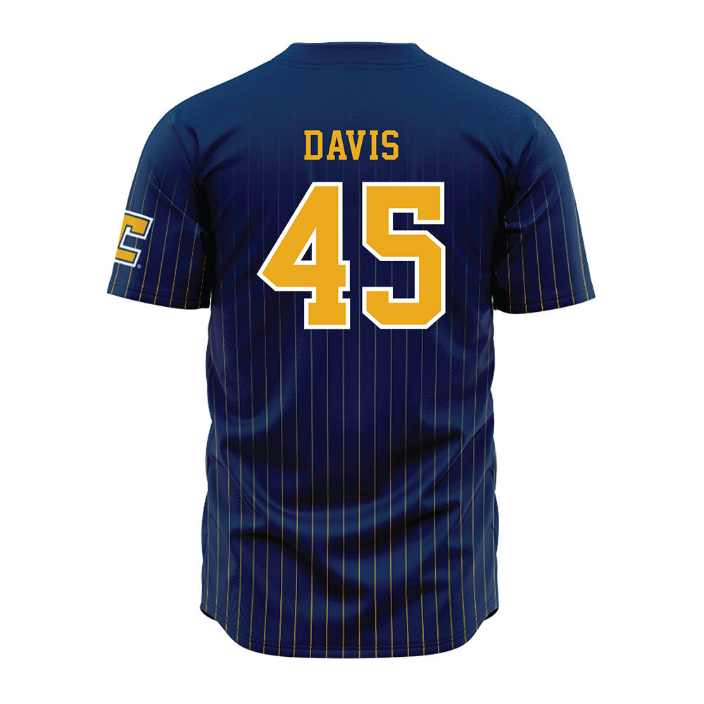 UTC - NCAA Football : Dacian Davis - Blue Jersey-1