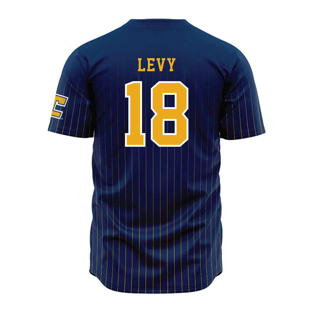 UTC - NCAA Men's Basketball : Yonatan Levy - Blue Jersey-1