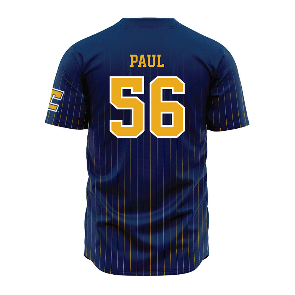 UTC - NCAA Football : Nicholas Paul - Blue Jersey-1