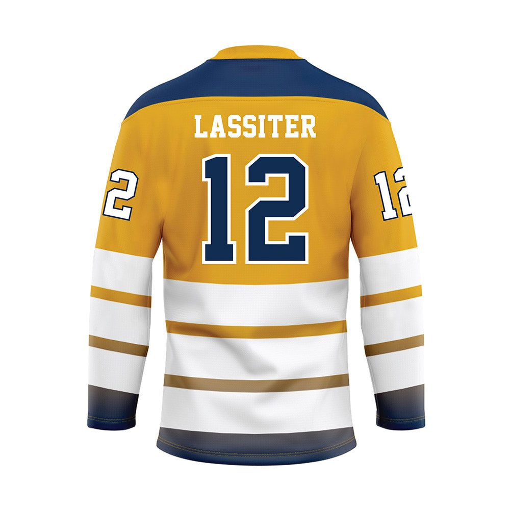UTC - NCAA Women's Soccer : Elle Lassiter - Gold Hockey Jersey-1