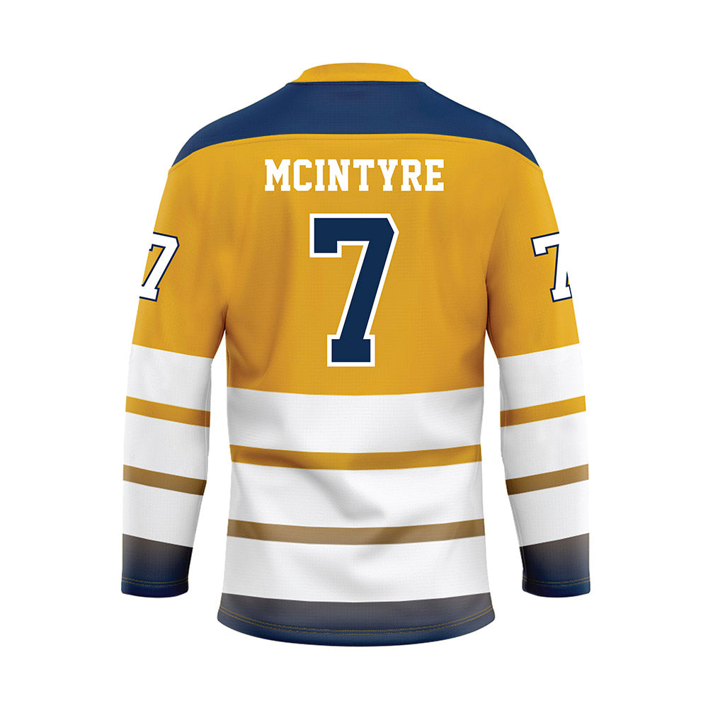 UTC - NCAA Football : John McIntyre - Gold Hockey Jersey-1