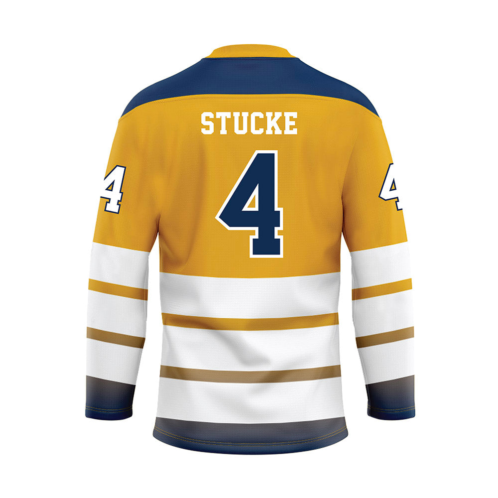 UTC - NCAA Women's Soccer : Aspyn Stucke - Gold Hockey Jersey-1