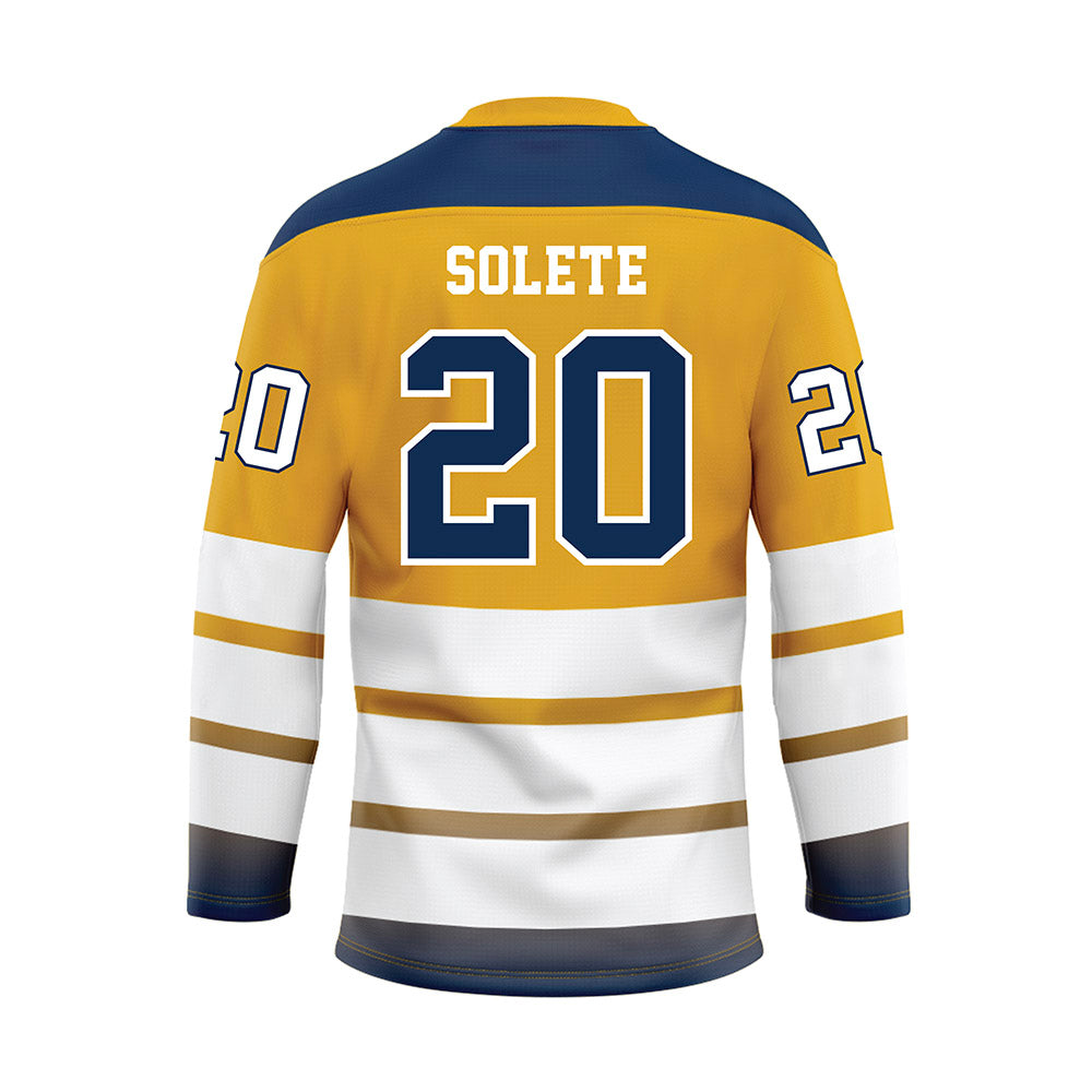UTC - NCAA Women's Soccer : Nicole Solete - Gold Hockey Jersey-1