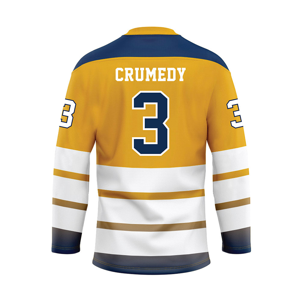 UTC - NCAA Football : Taylor Crumedy - Gold Hockey Jersey-1
