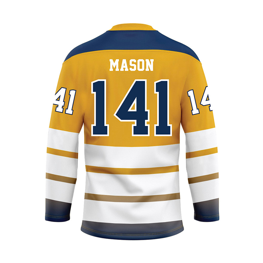 UTC - NCAA Wrestling : Hunter Mason - Gold Hockey Jersey-1