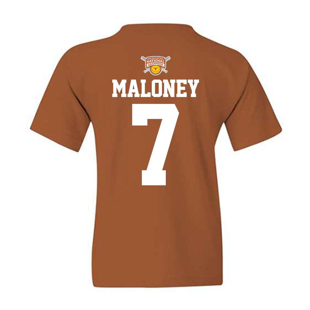 Texas - NCAA Softball : Ashton Maloney - NCAA® Classic Shersey Youth T-Shirt-1