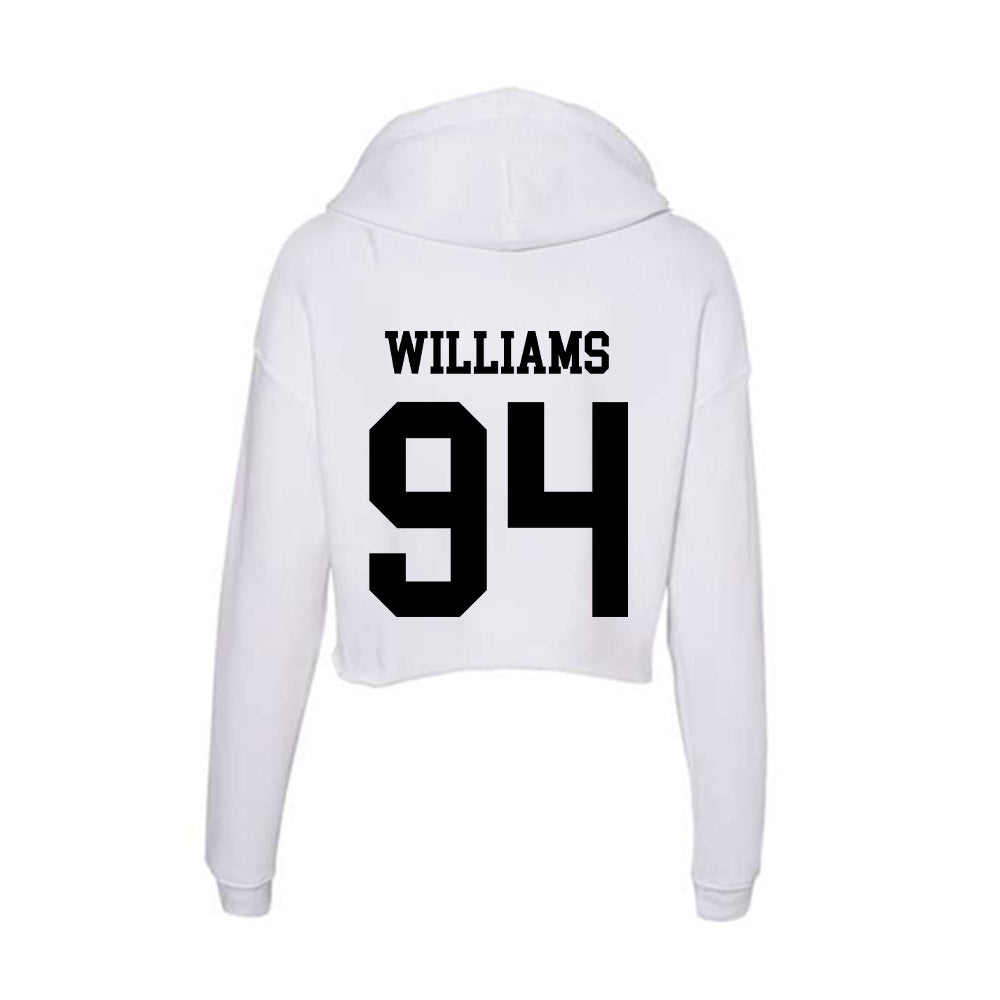 Alabama State - NCAA Football : Christian Williams - Classic Shersey Women's Crop Fleece Hooded Sweatshirt-1