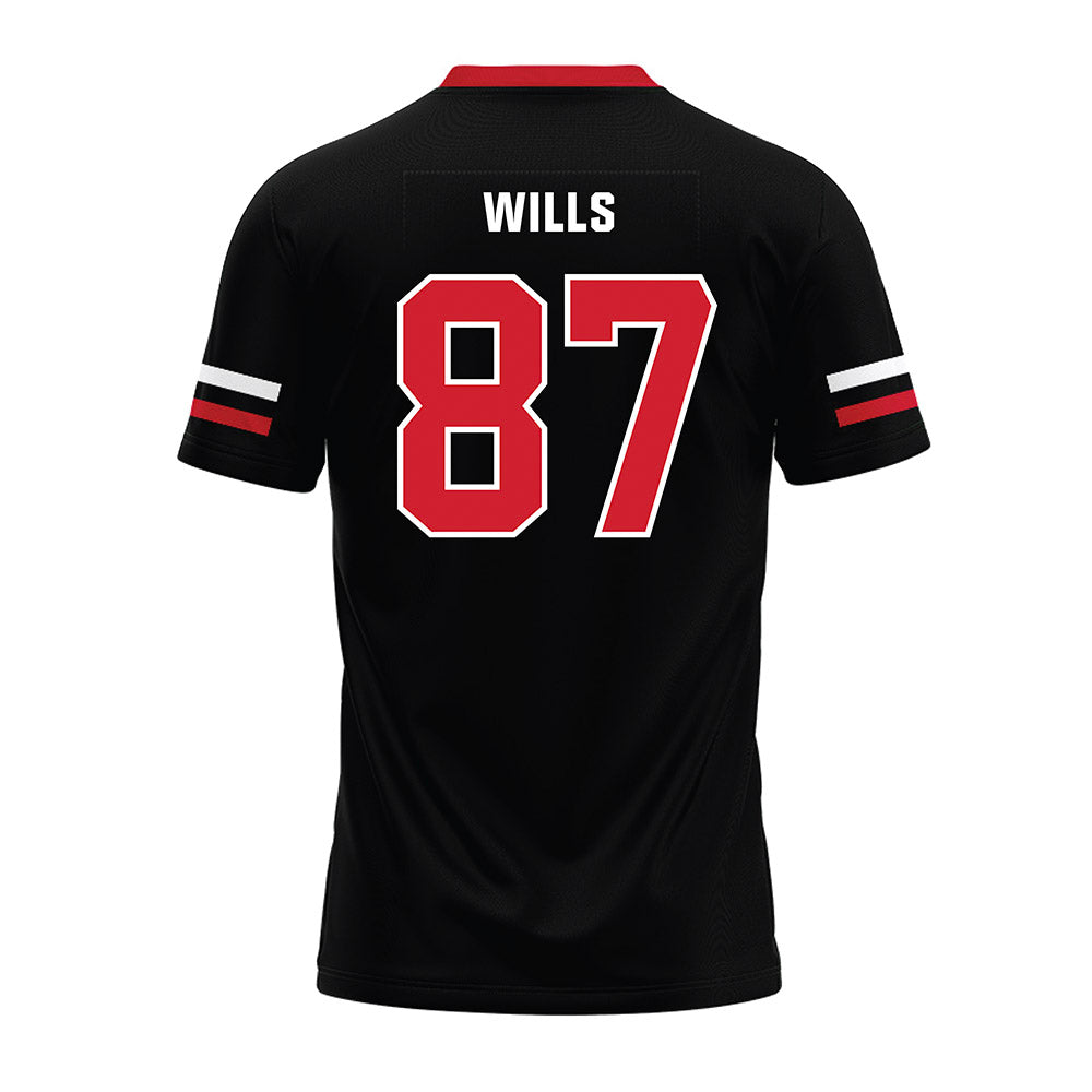 Nebraska - NCAA Football : Jack Wills - Black Premium Football Jersey-1