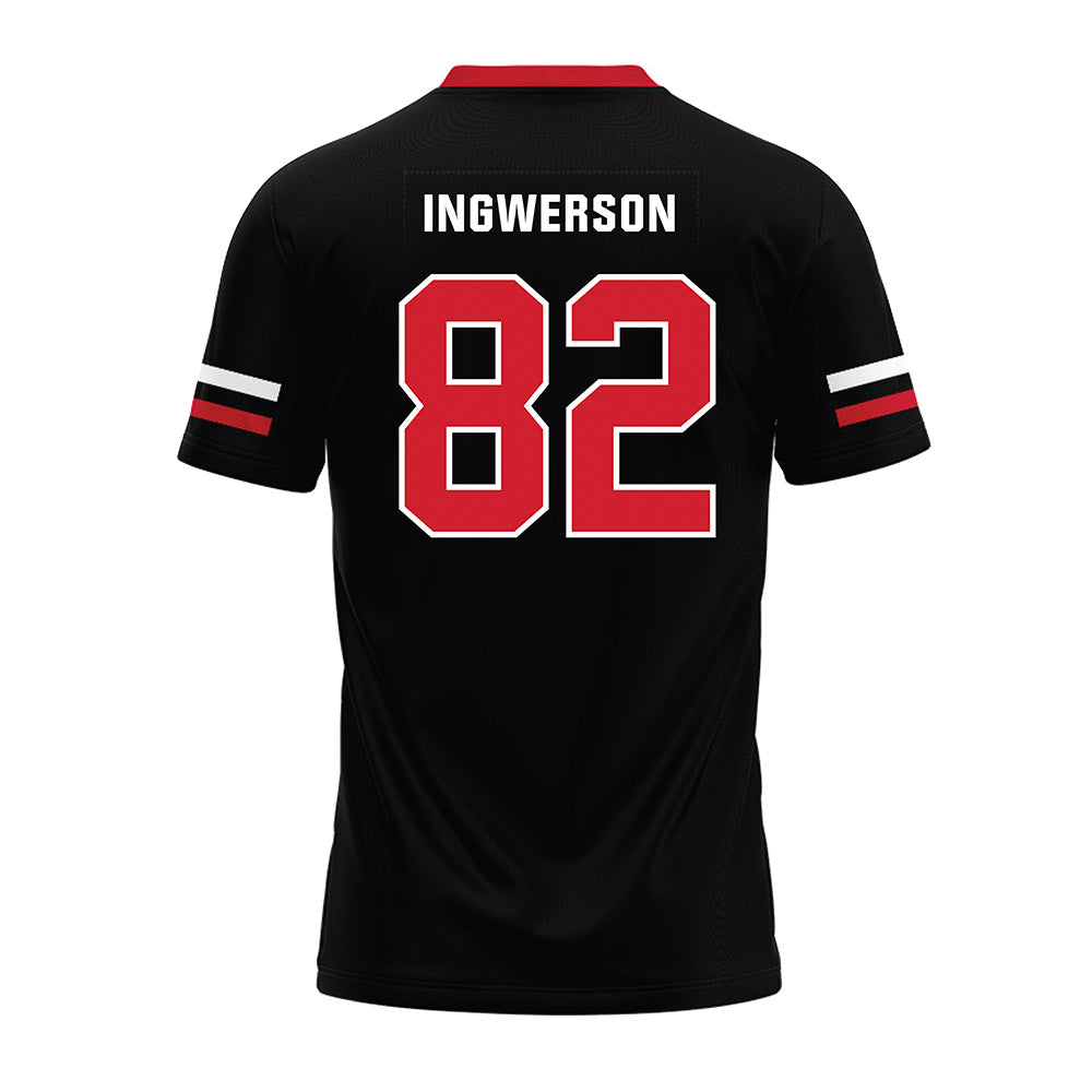 Nebraska - NCAA Football : Eric Ingwerson - Black Premium Football Jersey-1