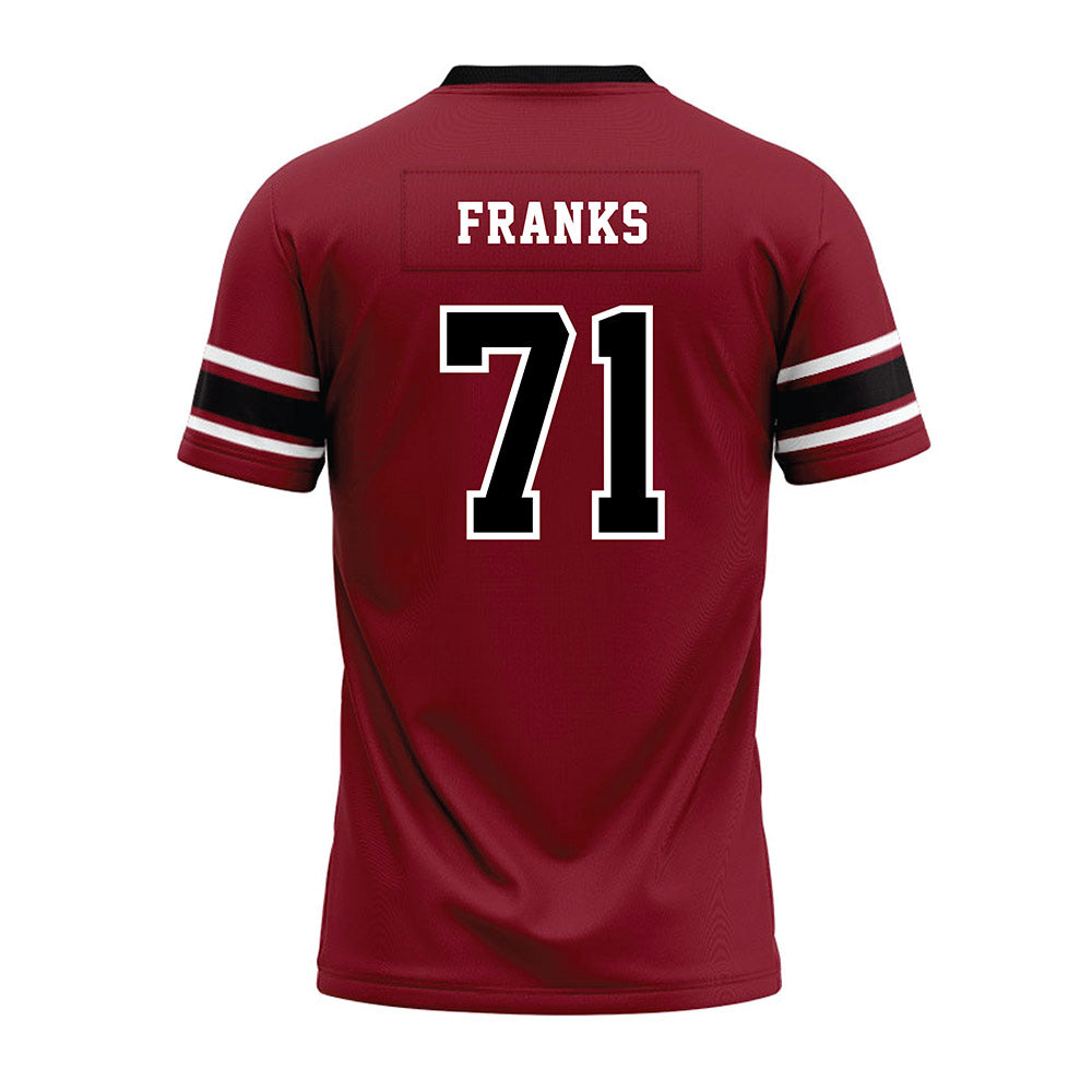 South Carolina - NCAA Football : Blake Franks - Garnet Premium Football Jersey-1