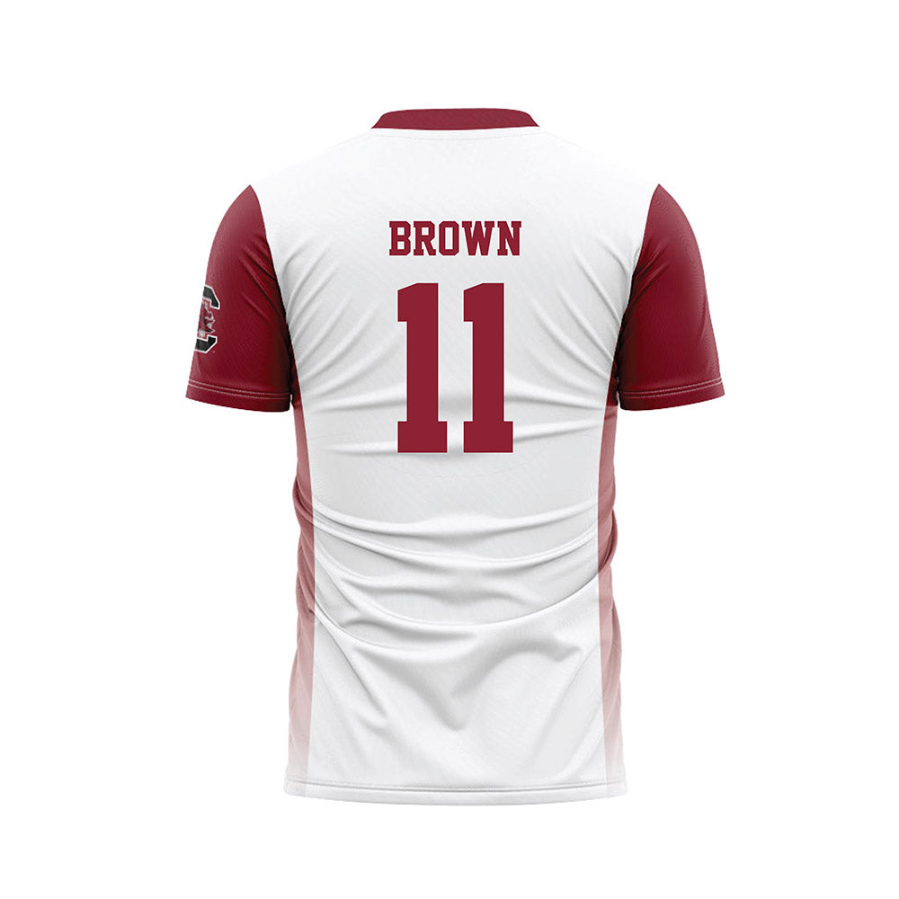 South Carolina - NCAA Women's Soccer : Kinley Brown - White Soccer Jersey-1