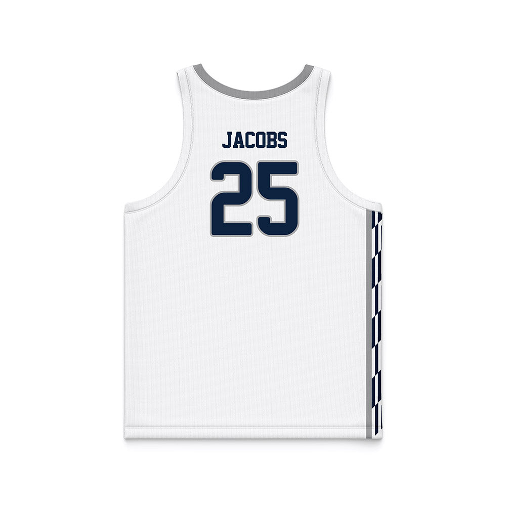 UNF - NCAA Men's Basketball : Gabriel Jacobs - White Basketball Jersey-1