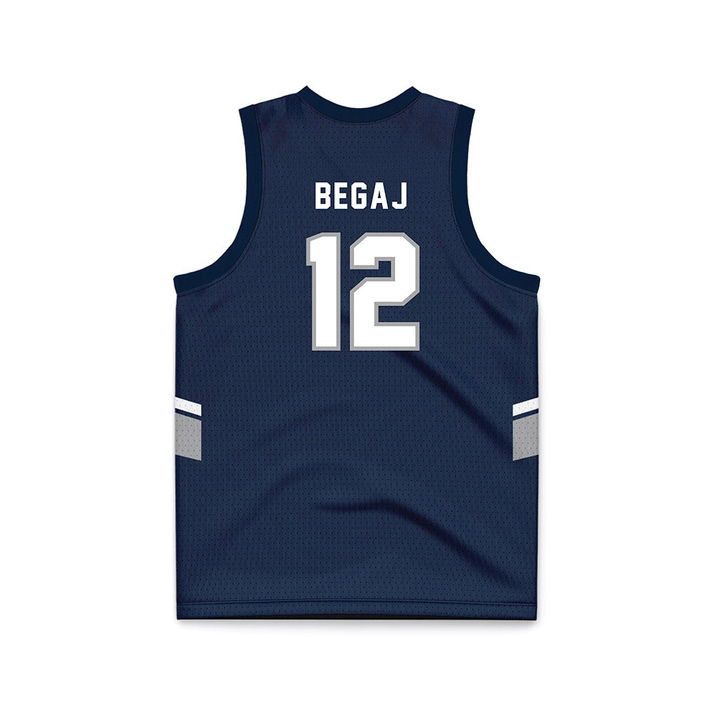 UNF - NCAA Men's Basketball : Arden Begaj - Blue Basketball Jersey-1