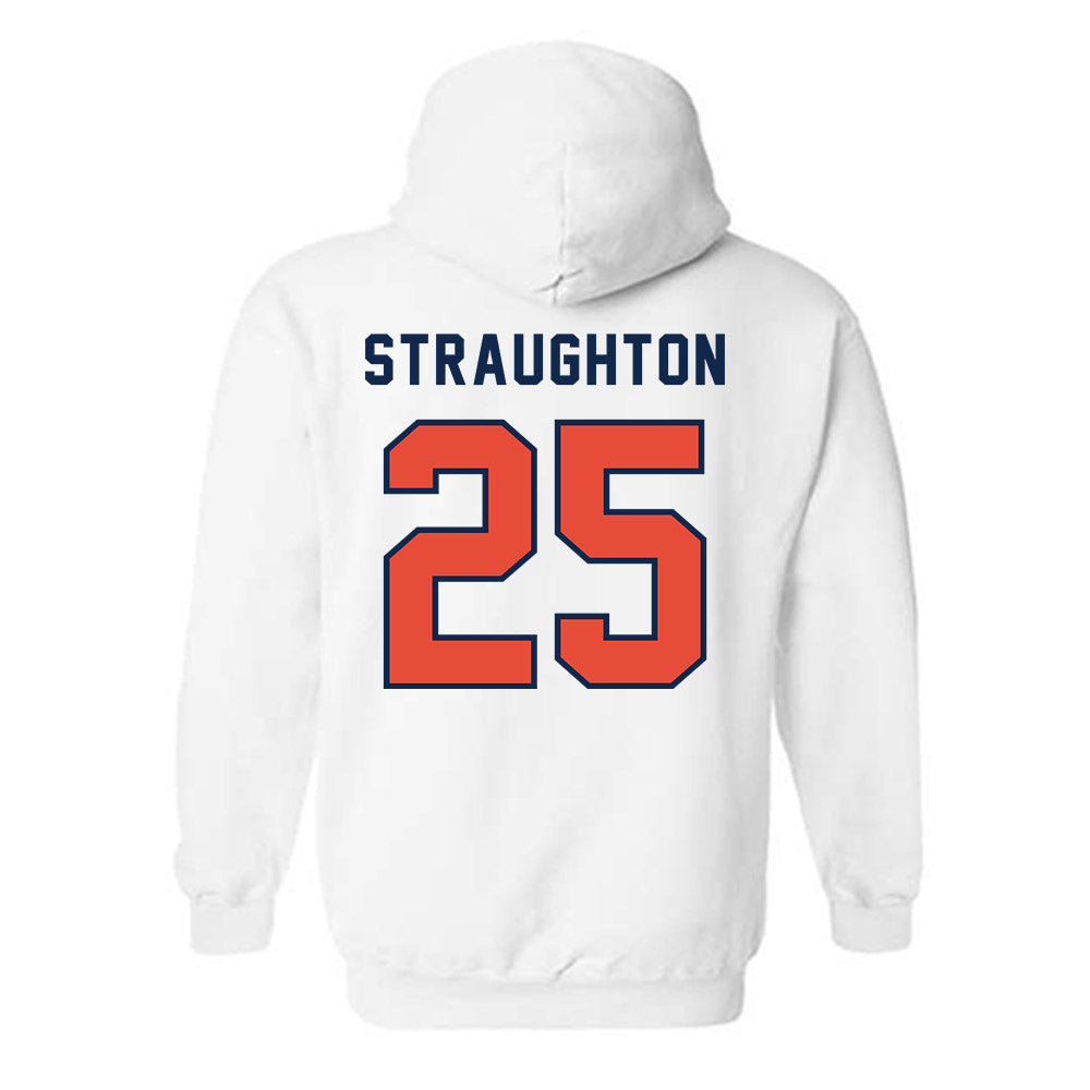 Illinois - NCAA Football : Des Straughton - Classsic Shersey Hooded Sweatshirt-1