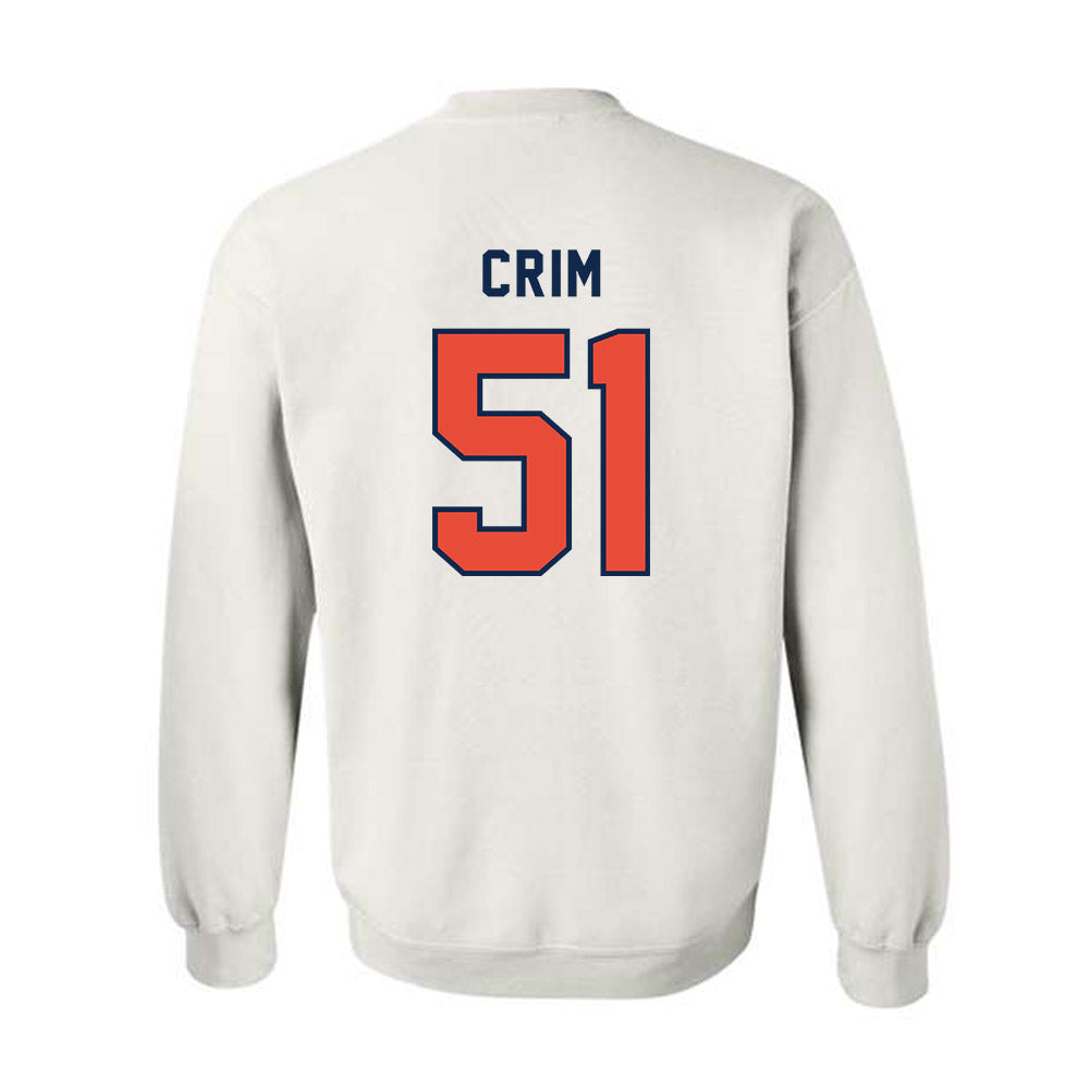 Illinois - NCAA Football : Parker Crim - Classsic Shersey Crewneck Sweatshirt-1