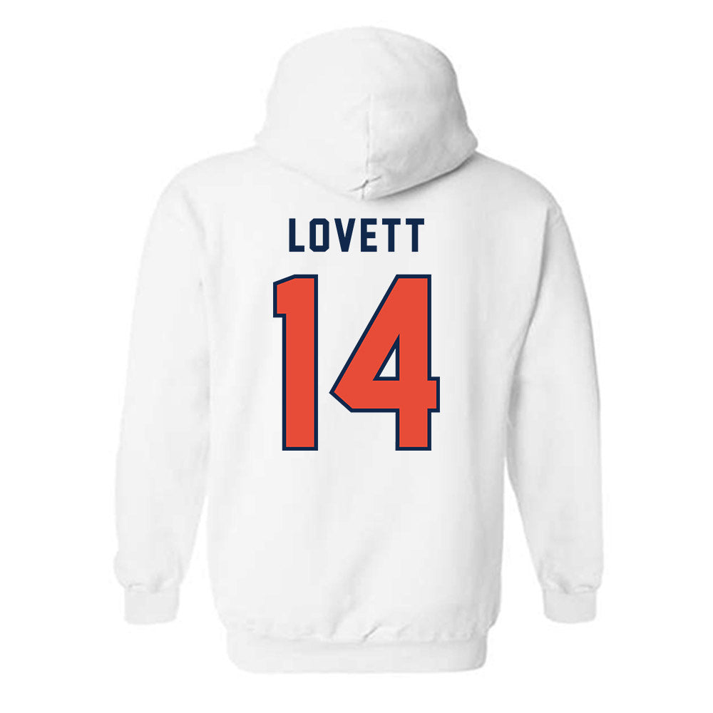 Illinois - NCAA Football : Andre Lovett - Classsic Shersey Hooded Sweatshirt-1