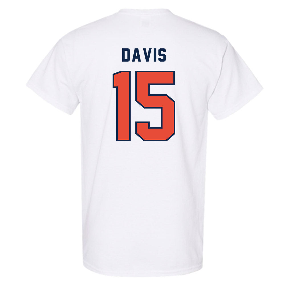 Illinois - NCAA Men's Basketball : Jake Davis - Classsic Shersey T-Shirt-1