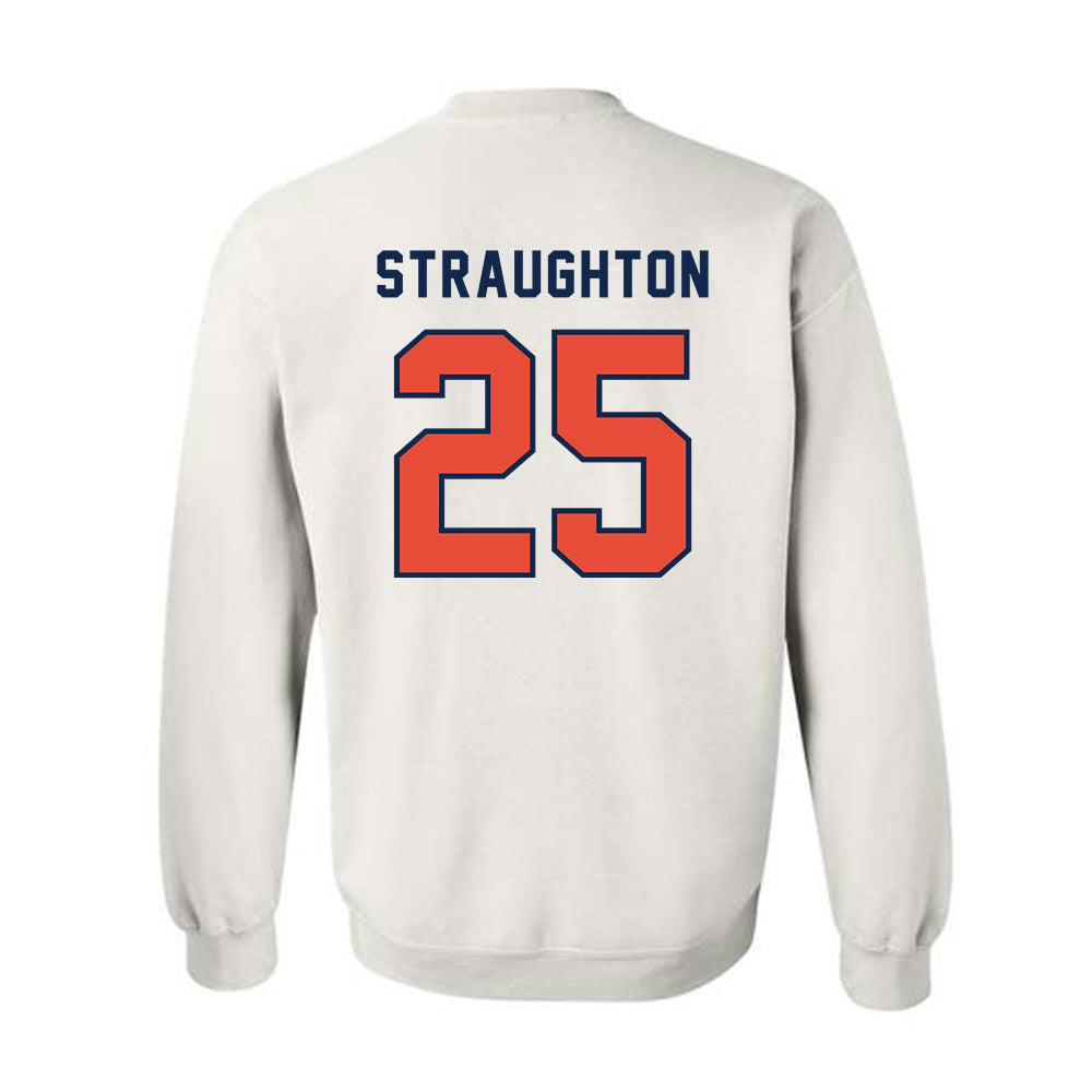 Illinois - NCAA Football : Des Straughton - Classsic Shersey Crewneck Sweatshirt-1