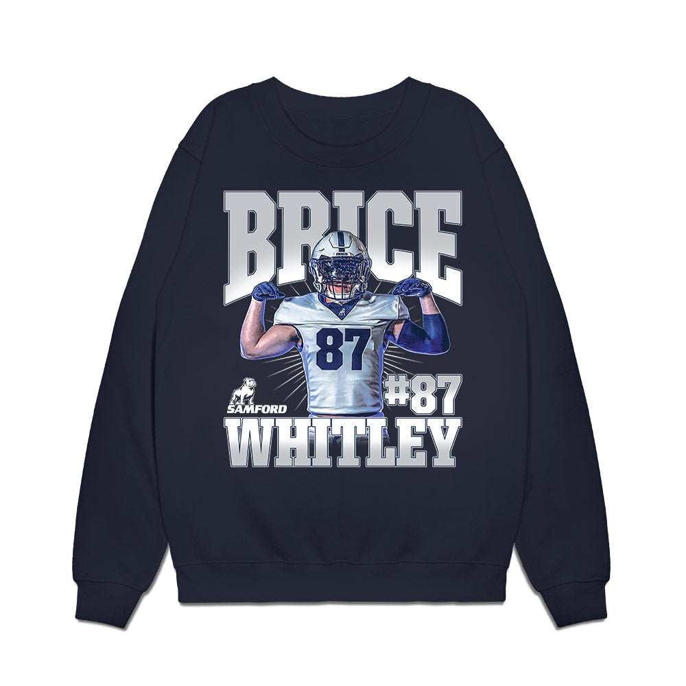 Samford - NCAA Football : Brice Whitley - Collage Premium Crewneck Sweatshirt-0