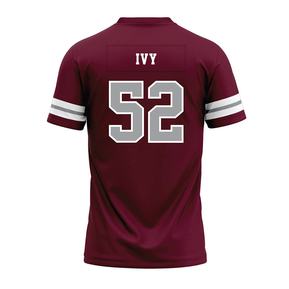 Texas A&M - NCAA Football : Blake Ivy - Maroon Premium Football Jersey-1