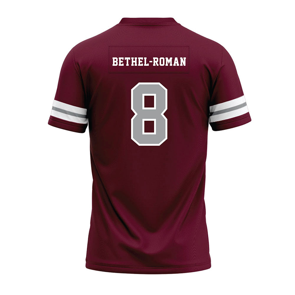 Texas A&M - NCAA Football : Ashton Bethel-Roman - Maroon Premium Football Jersey-1
