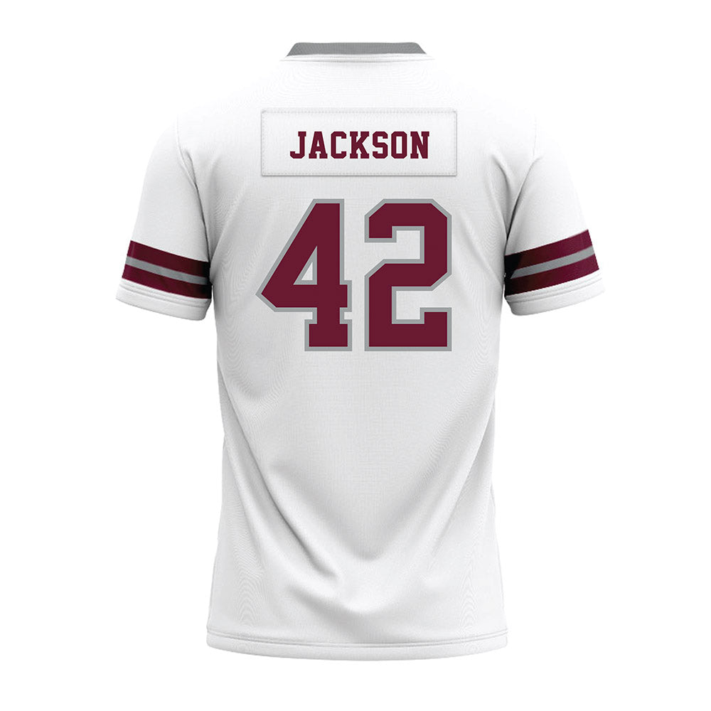 Texas A&M - NCAA Football : Kendall Jackson - White Premium Football Jersey-1