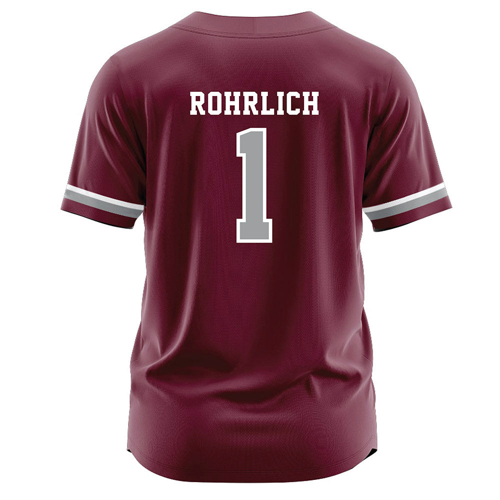 Texas A&M - NCAA Softball : Reagan Rohrlich - Maroon Jersey-1