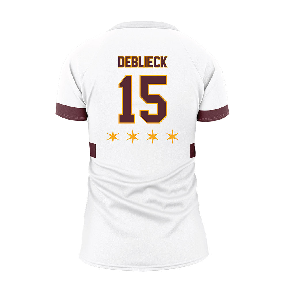 Loyola - NCAA Women's Volleyball : Avary DeBlieck - White Volleyball Jersey-1