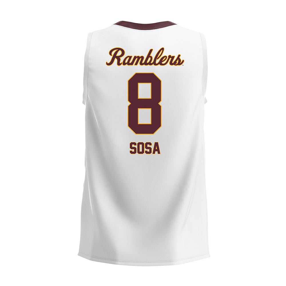 Loyola - NCAA Men's Volleyball : Aleksandar Sosa - 2025 White Volleyball Jersey-1