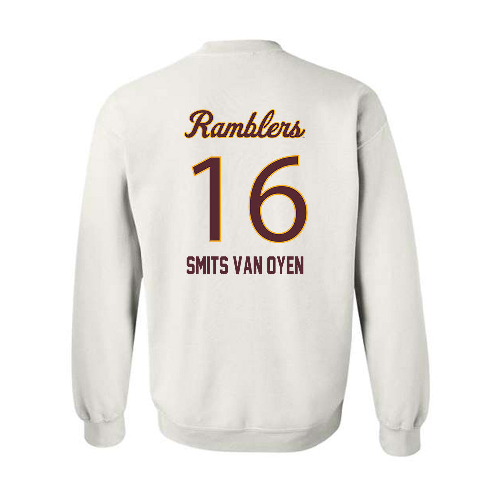 Loyola - NCAA Men's Volleyball : Alexander Smits Van Oyen - Replica Shersey Crewneck Sweatshirt-1