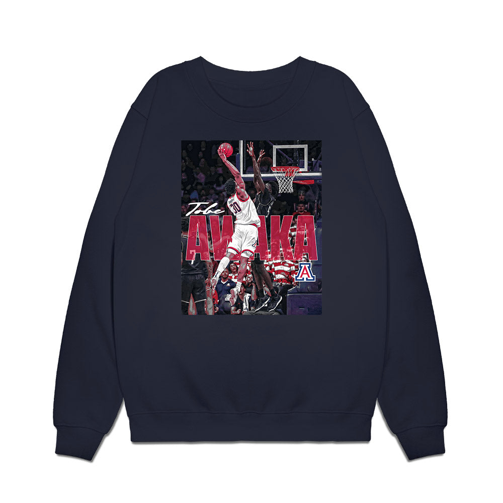 Arizona - NCAA Men's Basketball : Tobe Awaka - Graphic Tee Premium Crewneck Sweatshirt-0