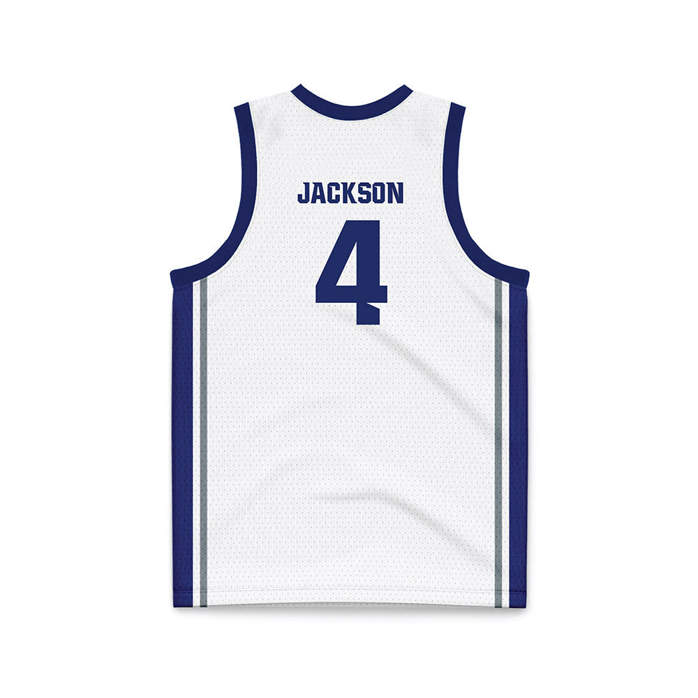 Southern Nevada - NCAA Women's Basketball : Alanna Jackson - White Basketball Jersey-1