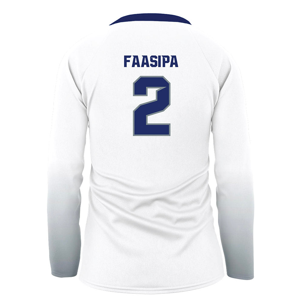 Southern Nevada - NCAA Women's Volleyball : Jardine Faasipa - White Volleyball Jersey-1