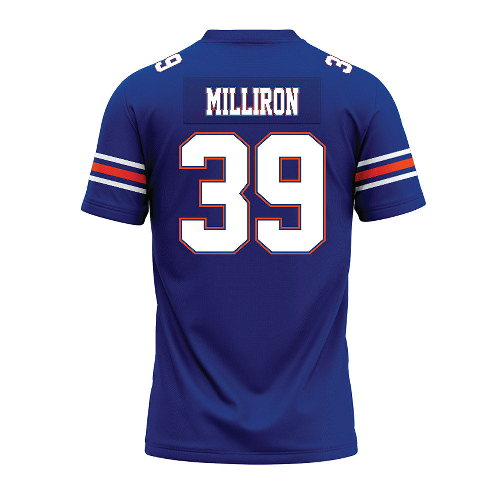 Florida - NCAA Football : Carter Milliron - Blue Premium Football Jersey-1
