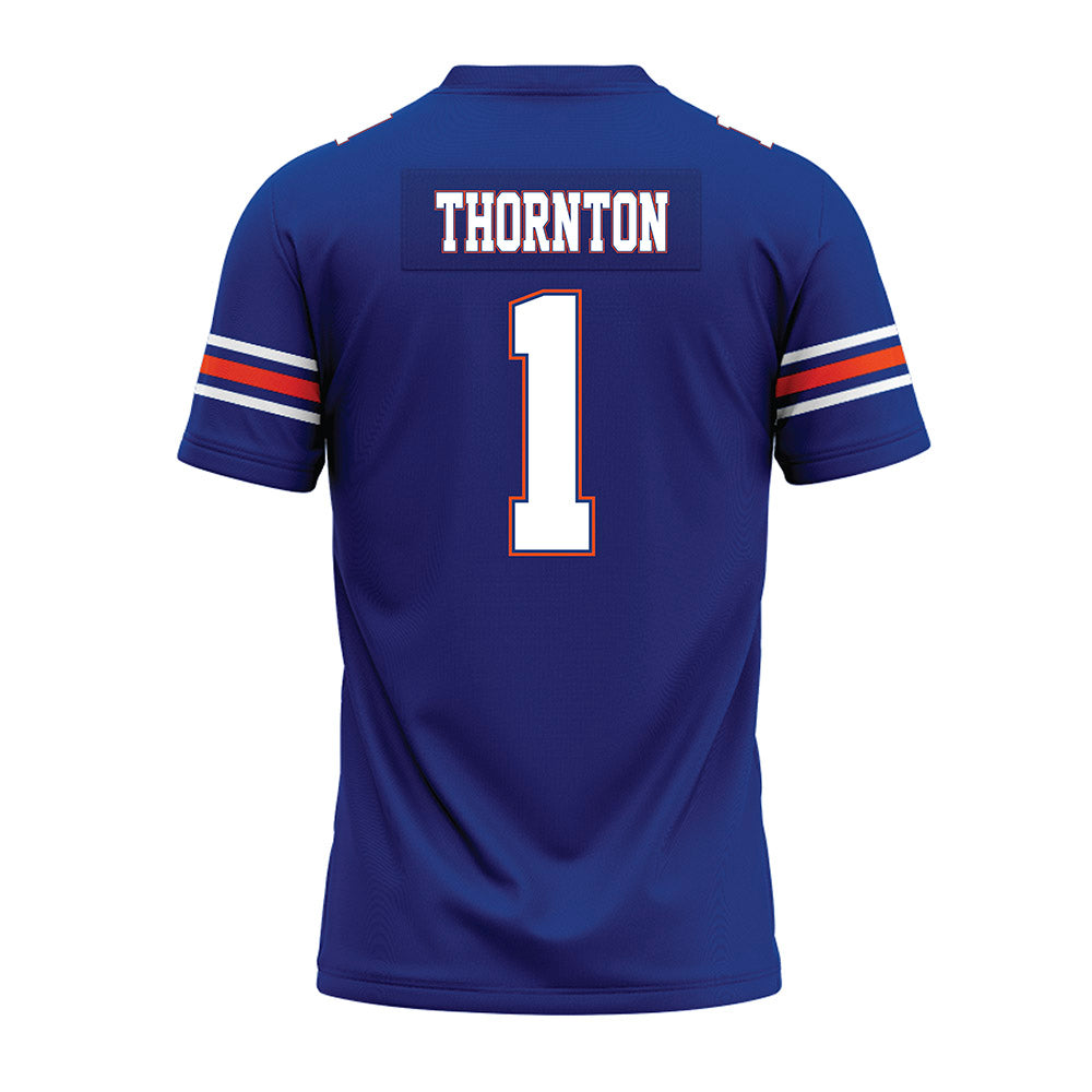 Florida - NCAA Football : Bryce Thornton - Blue Premium Football Jersey-1