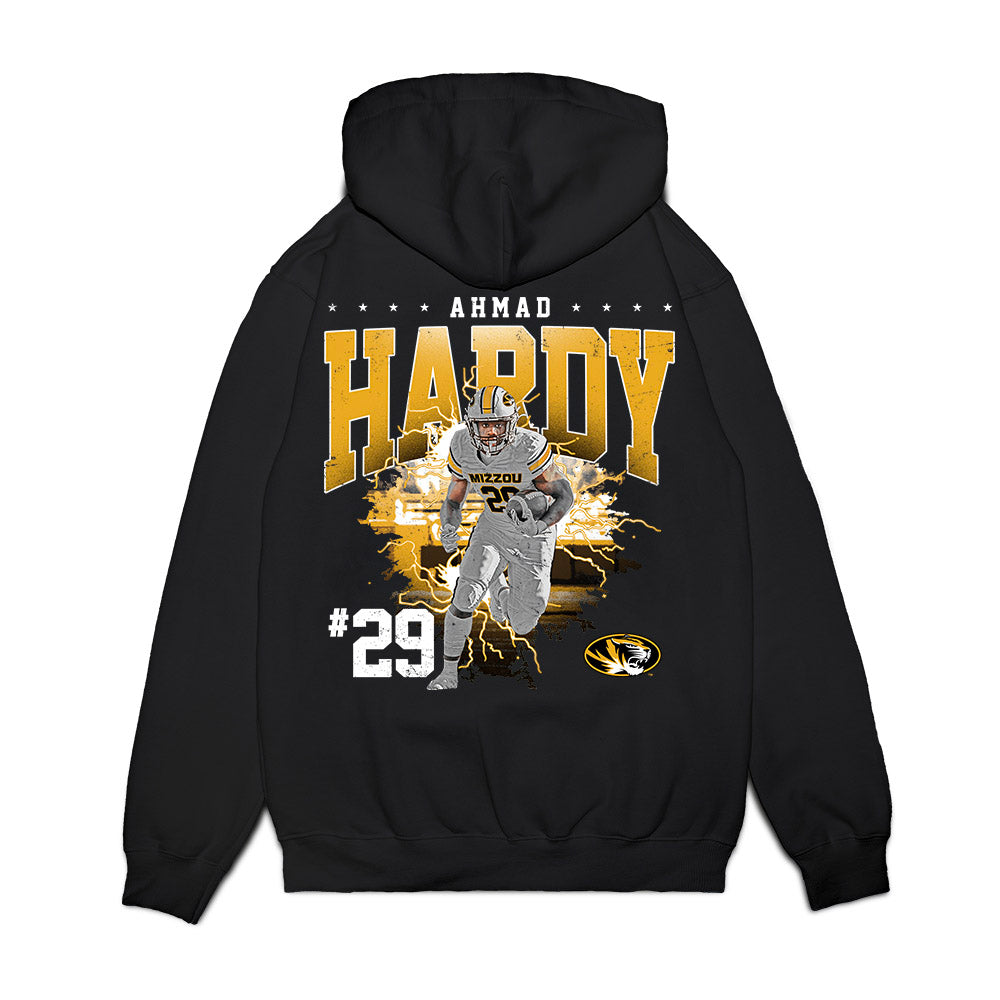 Missouri - NCAA Football : Ahmad Hardy - Collage Premium Hooded Sweatshirt-1