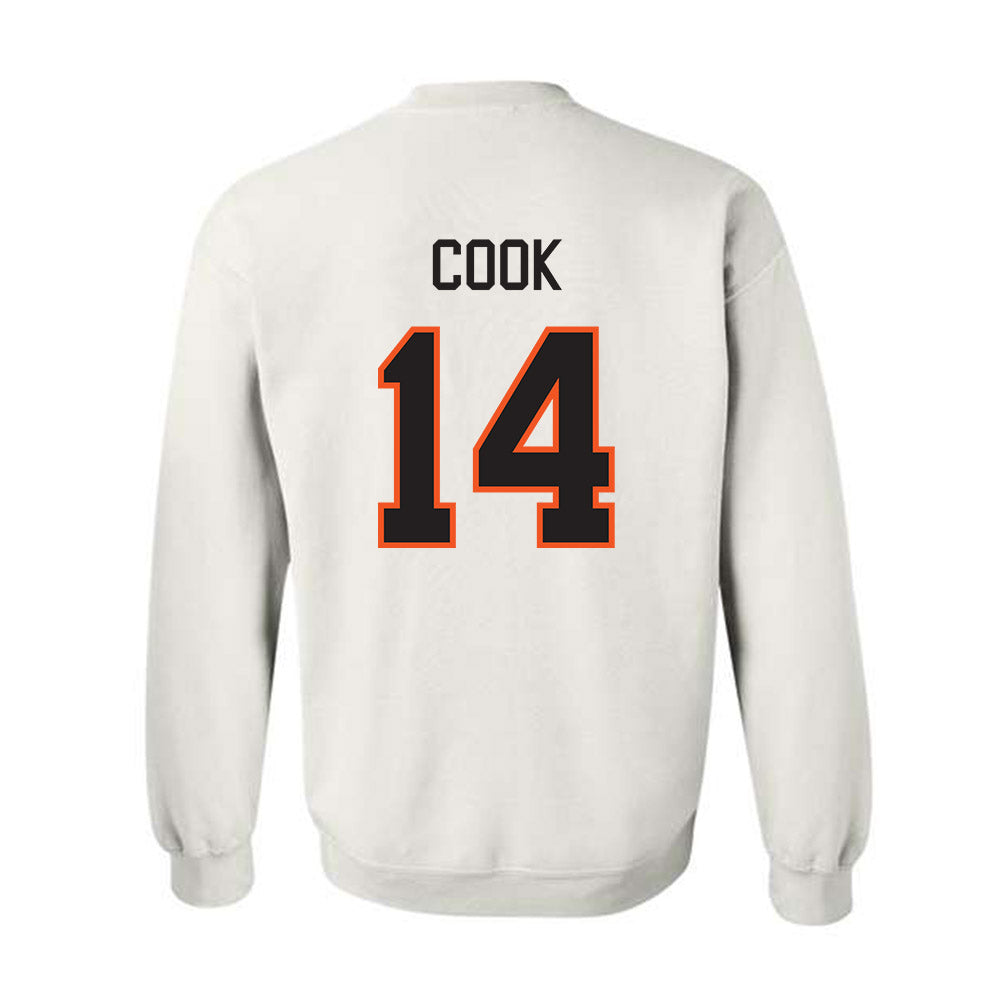 Oklahoma State - NCAA Football : Jeremy Cook - Classic Shersey Crewneck Sweatshirt-1