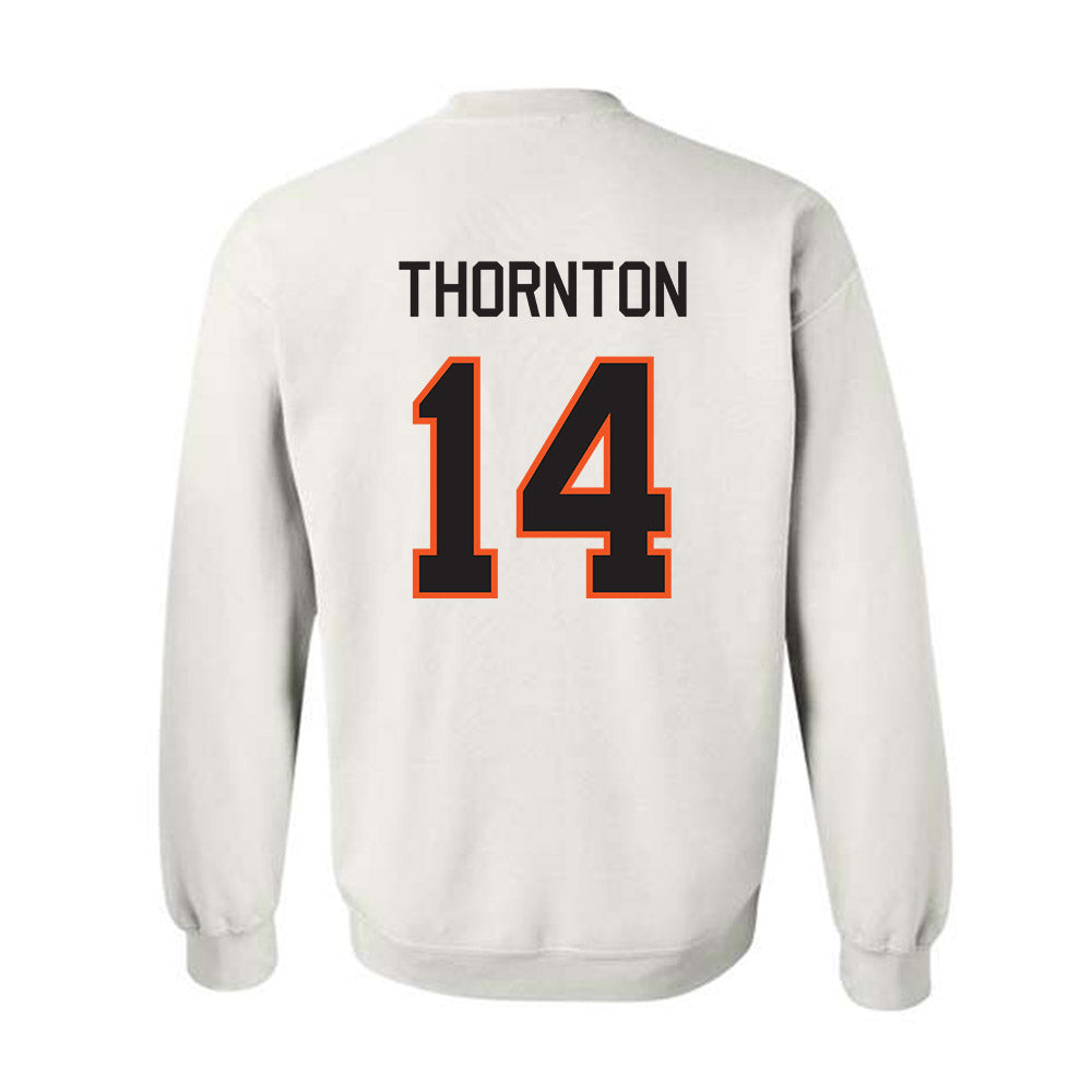Oklahoma State - NCAA Football : Jabarie Thornton - Classic Shersey Crewneck Sweatshirt-1