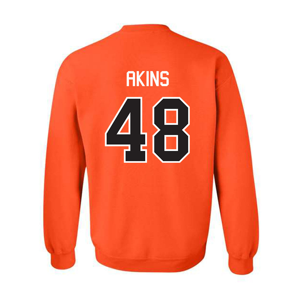 Oklahoma State - NCAA Football : Nolan Akins - Classic Shersey Crewneck Sweatshirt-1