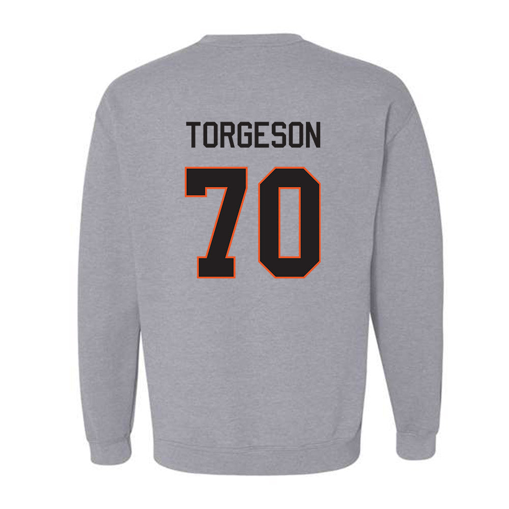 Oklahoma State - NCAA Football : Shaun Torgeson - Classic Shersey Crewneck Sweatshirt-1
