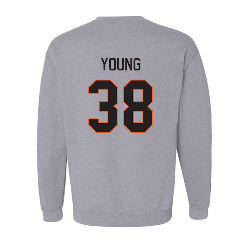 Oklahoma State - NCAA Football : Carlveon Young - Classic Shersey Crewneck Sweatshirt-1