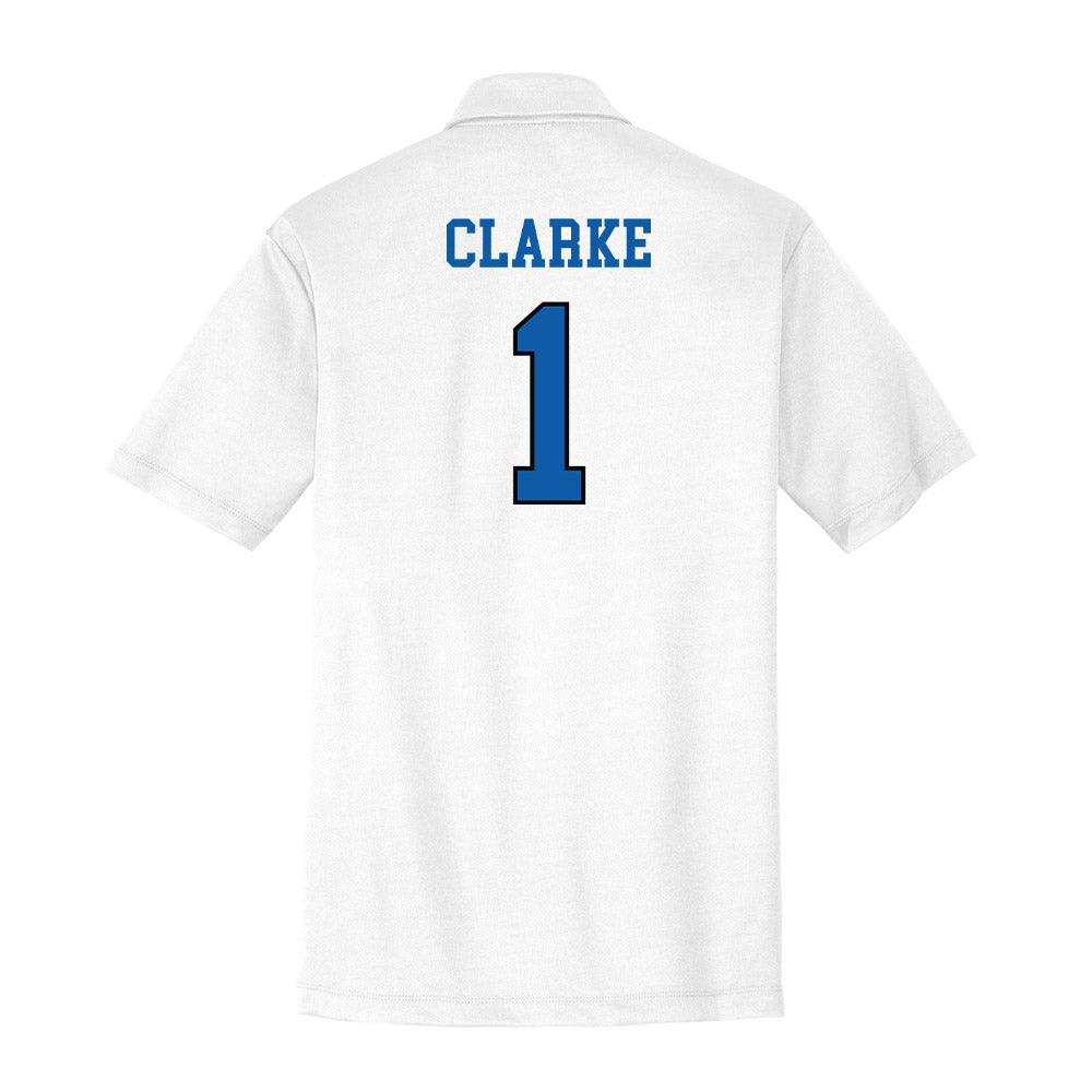 UNC Asheville - NCAA Men's Basketball : Julian Clarke - Activewear Polo Shirt-1