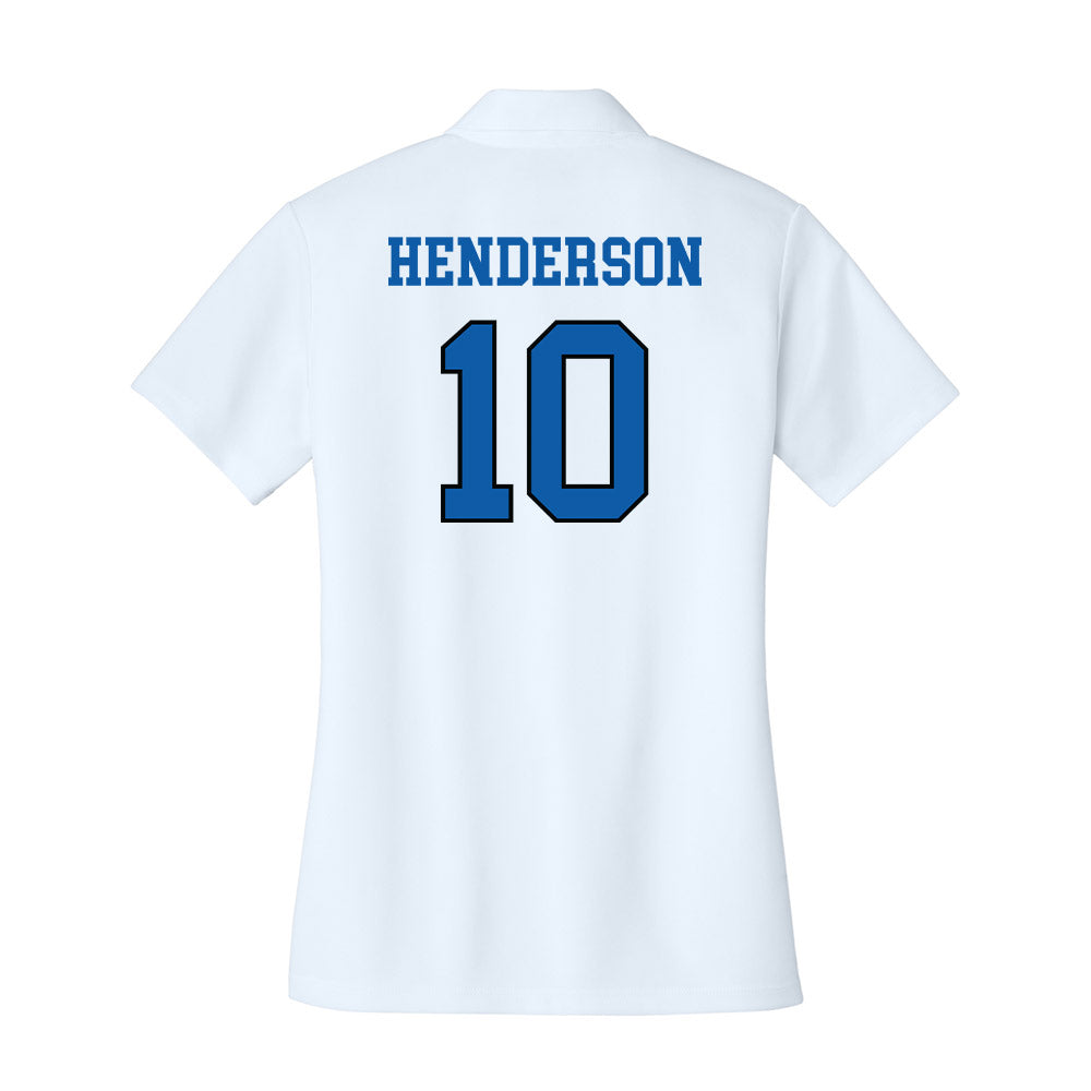 UNC Asheville - NCAA Women's Soccer : Emmie Henderson - Women's Activewear Polo Shirt-1