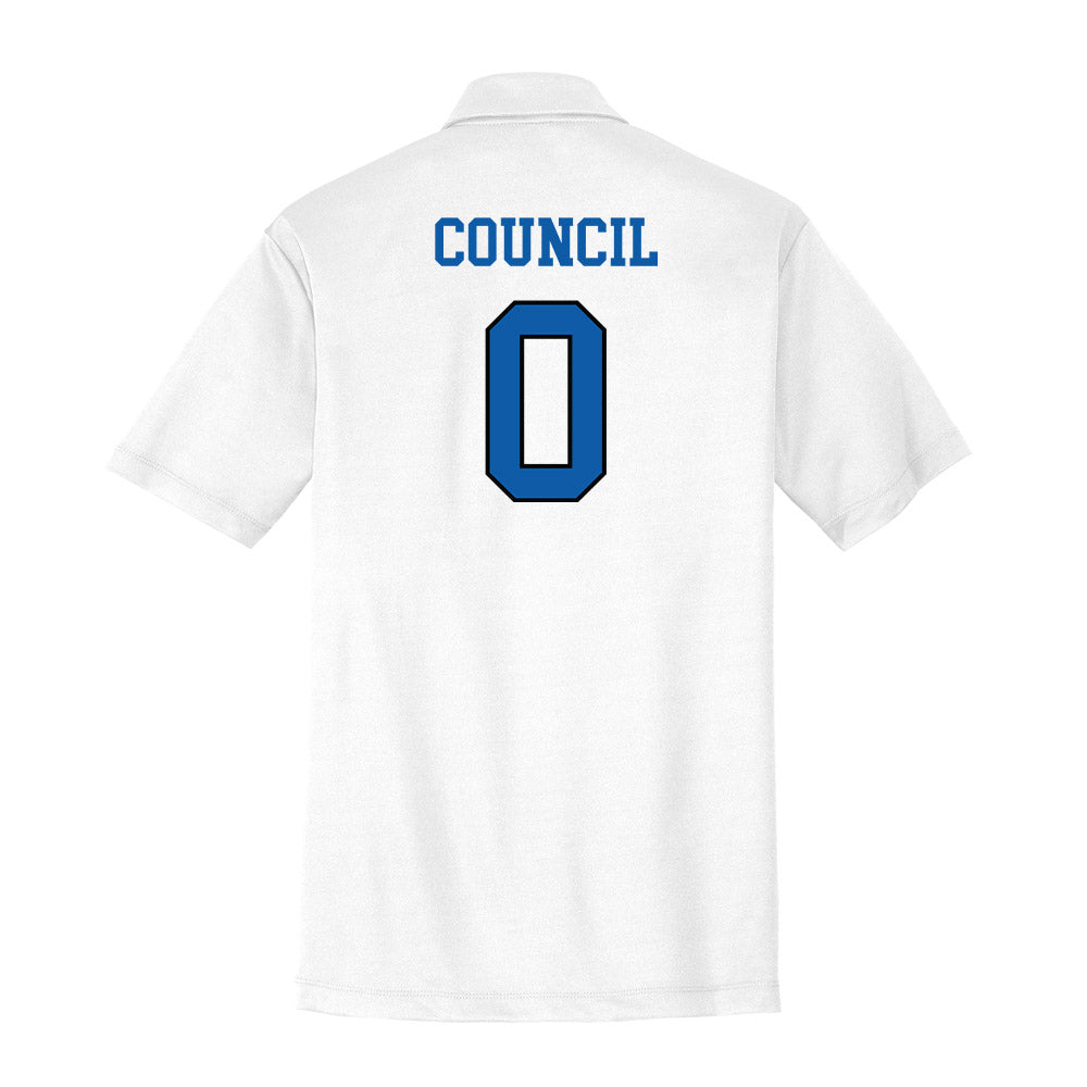 UNC Asheville - NCAA Women's Basketball : Taliya Council - Activewear Polo Shirt-1