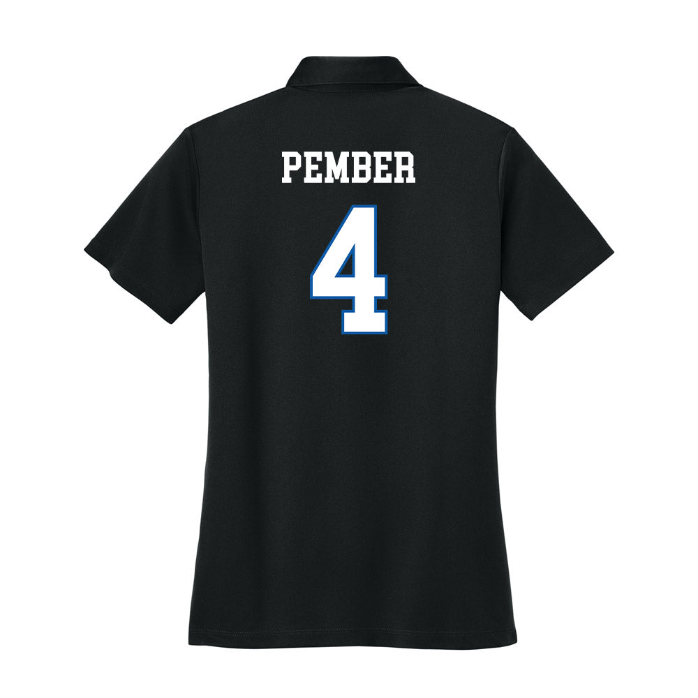UNC Asheville - NCAA Men's Basketball : Drew Pember - Women's Activewear Polo Shirt-1
