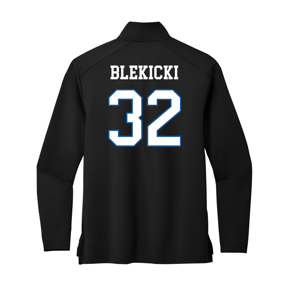 UNC Asheville - NCAA Women's Soccer : Georgia Blekicki - Premium Quarter Zip Jacket-1