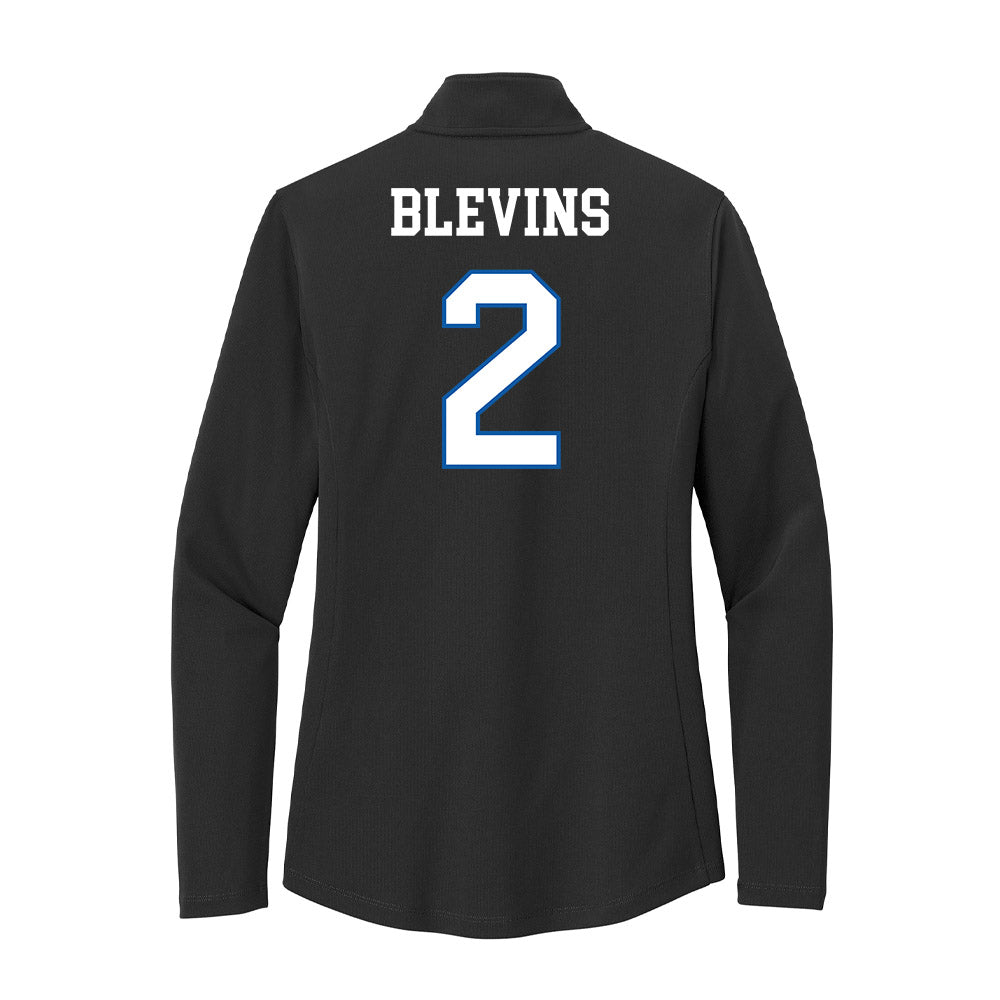 UNC Asheville - NCAA Women's Volleyball : Jessy Blevins - Women's Lightweight Quarter Zip Jacket-1