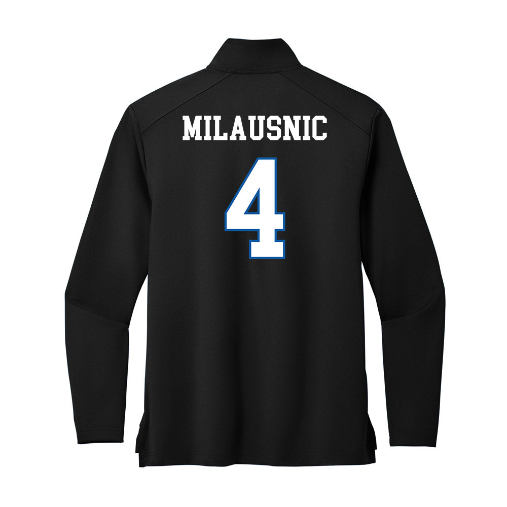 UNC Asheville - NCAA Women's Basketball : Riley Milausnic - Premium Quarter Zip Jacket-1