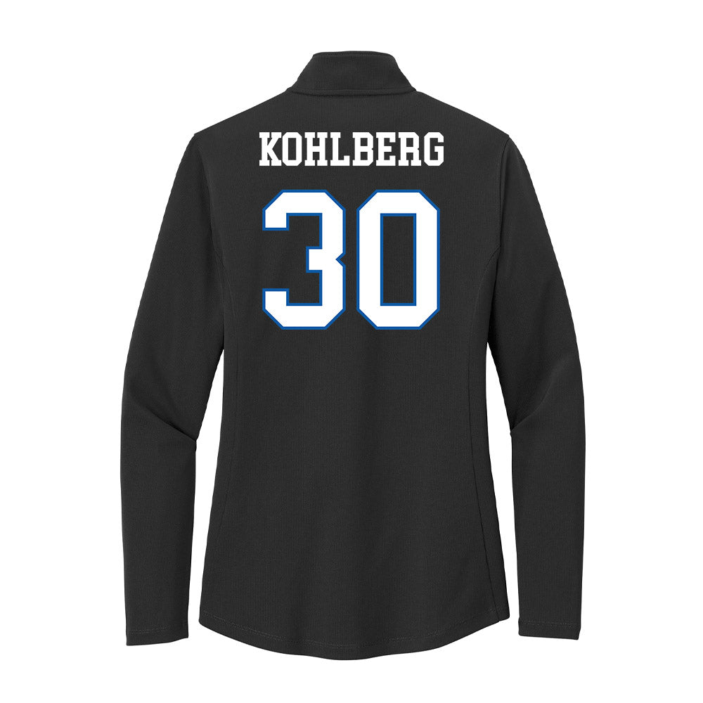 UNC Asheville - NCAA Men's Soccer : Andrew Kohlberg - Women's Lightweight Quarter Zip Jacket-1
