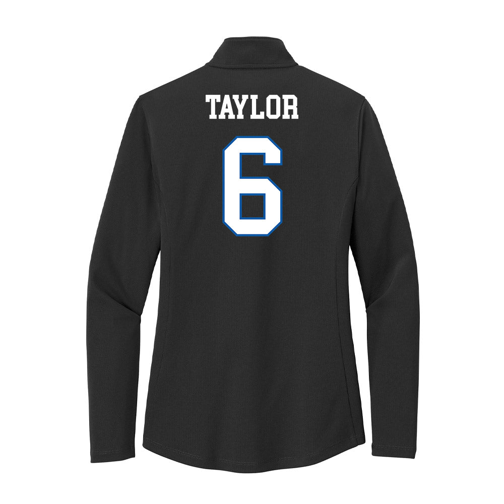 UNC Asheville - NCAA Men's Basketball : Kam Taylor - Women's Lightweight Quarter Zip Jacket-1